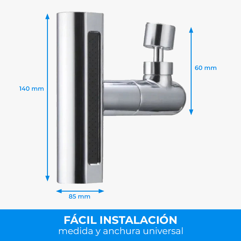 Grifo giratorio con cascada para extensión 4en1