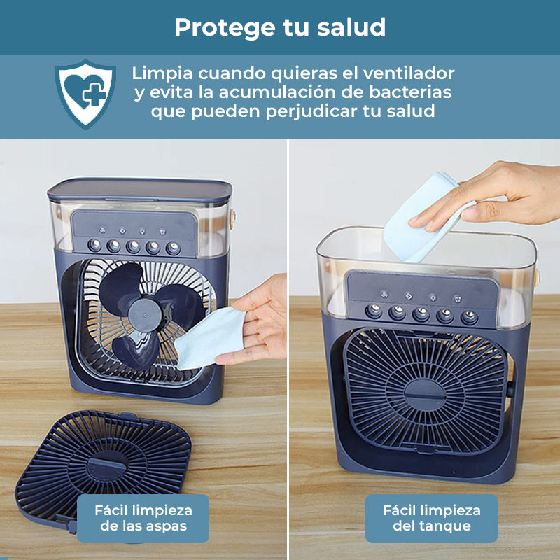 Ventilador humidificador de nebulización