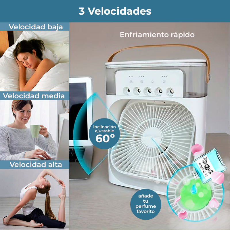 Ventilador humidificador de nebulización