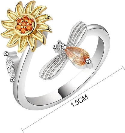 Anillo giratorios de girasol